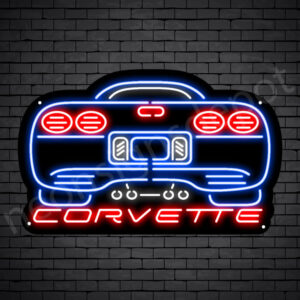 Corvette Rear Neon Bar Sign