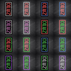 Vertical Open Neon Signs