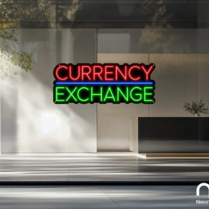 Currency Exchange Neon Sign